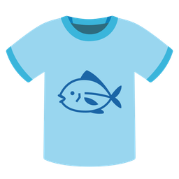 t-shirt and fish