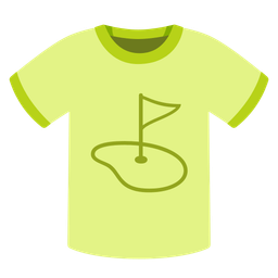 t-shirt and flag in hole