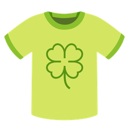 t-shirt and four leaf clover