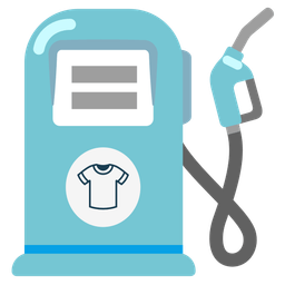 t-shirt and fuel pump