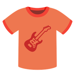 t-shirt and guitar