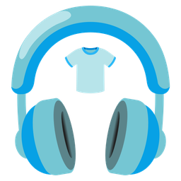 t-shirt and headphone