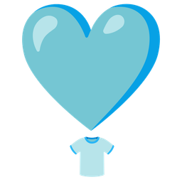 t-shirt and heart exclamation