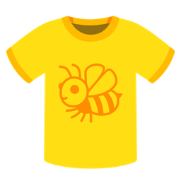 t-shirt and honeybee