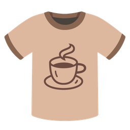 t-shirt and hot beverage