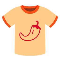 t-shirt and hot pepper