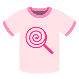 t-shirt and lollipop