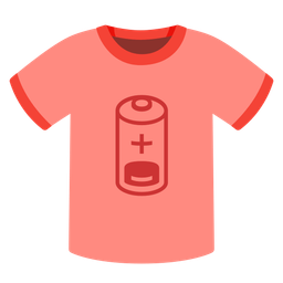 t-shirt and low battery