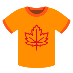 t-shirt and maple leaf