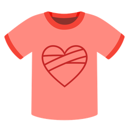 t-shirt and mending heart