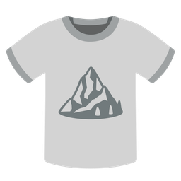 t-shirt and mountain