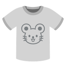 t-shirt and mouse face
