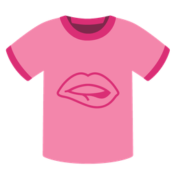 t-shirt and mouth