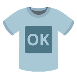 t-shirt and OK button