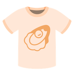 t-shirt and oyster