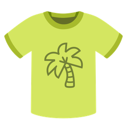 t-shirt and palm tree