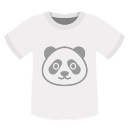 t-shirt and panda
