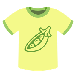 t-shirt and pea pod