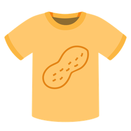t-shirt and peanuts