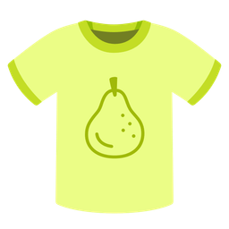 t-shirt and pear