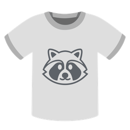 t-shirt and raccoon