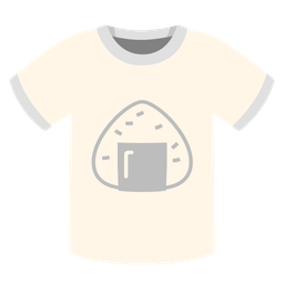 t-shirt and rice ball