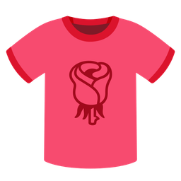 t-shirt and rose