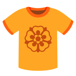 t-shirt and rosette