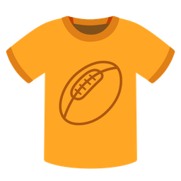 t-shirt and rugby football