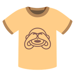t-shirt and see-no-evil monkey