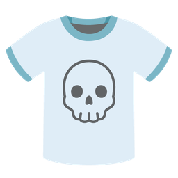 t-shirt and skull