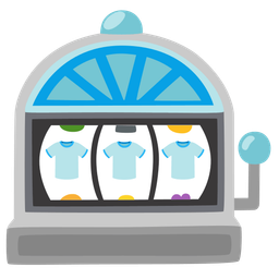 t-shirt and slot machine