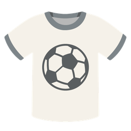 t-shirt and soccer ball