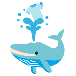 t-shirt and spouting whale