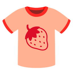 t-shirt and strawberry
