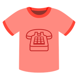 t-shirt and telephone