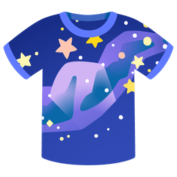 t-shirt and telescope