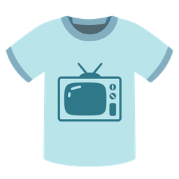 t-shirt and television