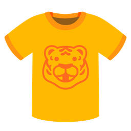 t-shirt and tiger face