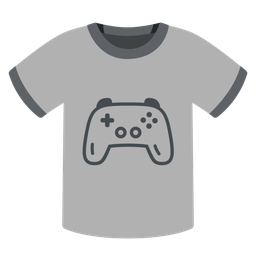 t-shirt and video game