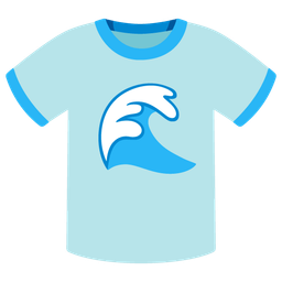 t-shirt and water wave