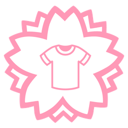 t-shirt and white flower