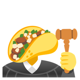 taco and balance scale