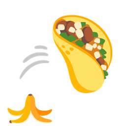 taco and banana