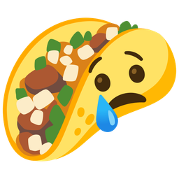 taco and crying face