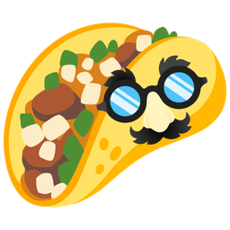 taco and disguised face