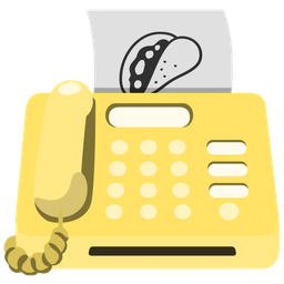 taco and fax machine