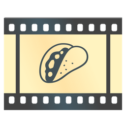 taco and film frames