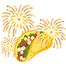 taco and fireworks