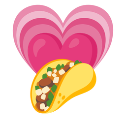 taco and growing heart